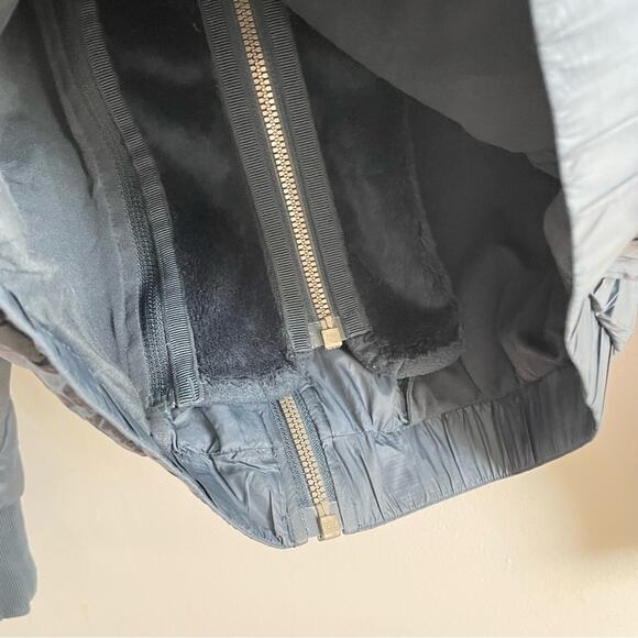 Lululemon | Women’s Scuba Hoodie Glyde Puffer Jacket Nocturnal Teal Lined Fleece - Picture 10 of 13